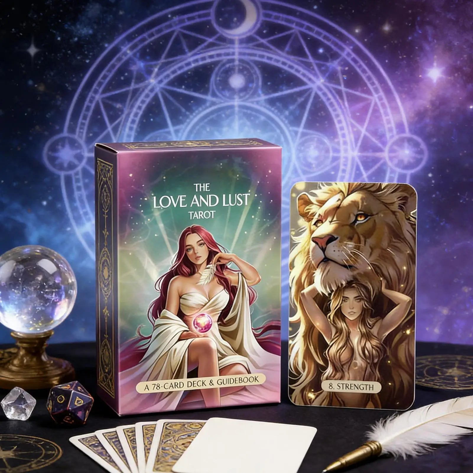 Tarot Cards Deck 78 Pieces Oracle Fortune Telling Game Tarot Decks for Expert Friends Home Party Gathering Learning Training Good Vibrations