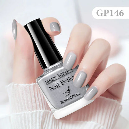 8ml Water-Based Nail Polish 48 Colors Long Lasting Quick Drying No Need of Lamp to Cure Nail Supplies Vernis for Nails Manicure Good Vibrations