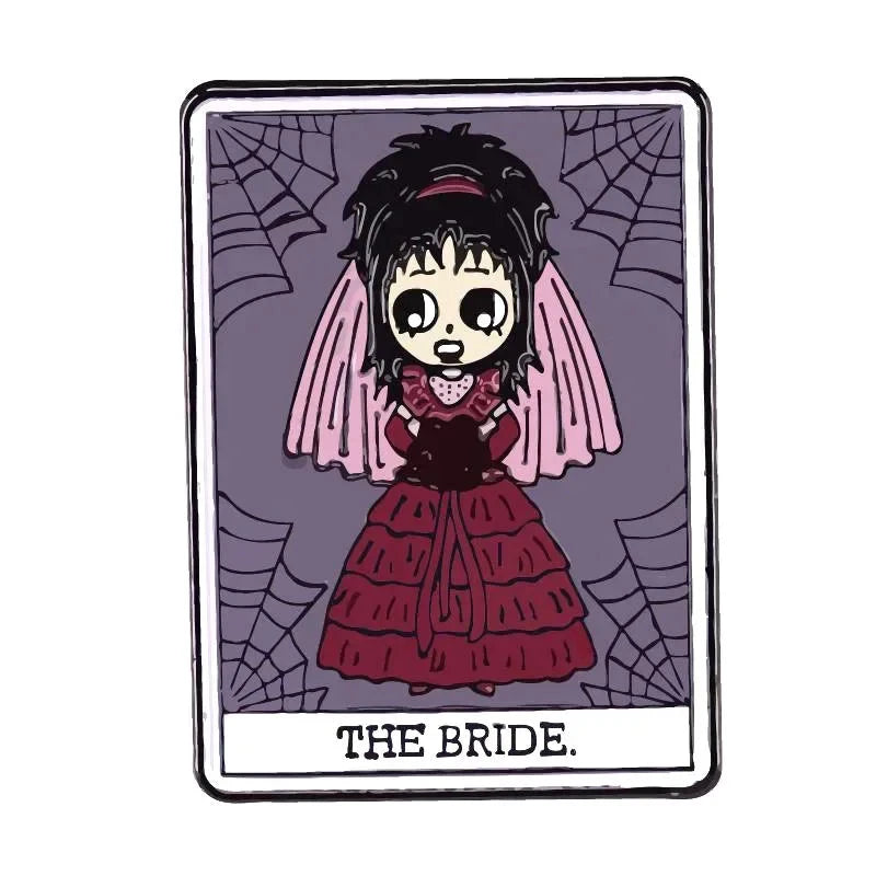 Halloween Horror Doll Brooch Anime Trend Bag Accessories Pin Personalized Metal Denim Hat Badge Collar Jewelry Boutique Gifts Good Vibrations