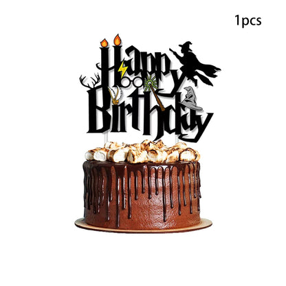 25pcs Harry Potter Cake Topper、Cupcake Toppers, Harry Potter Birthday Decorations，Harry Potter Theme Party Supplies Good Vibrations
