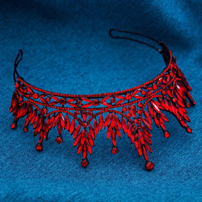 Gorgeous Baroque Crown for Bridal Tiaras Wedding Headwear Prom Diadem Hair Jewelry Prom Pageant Tiaras and Crowns Good Vibrations