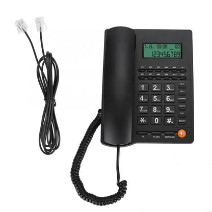Corded Landline Phone Big Button Landline Phones with Caller Identification Fixed Telephone for Office Hotel Receptioni Good Vibrations