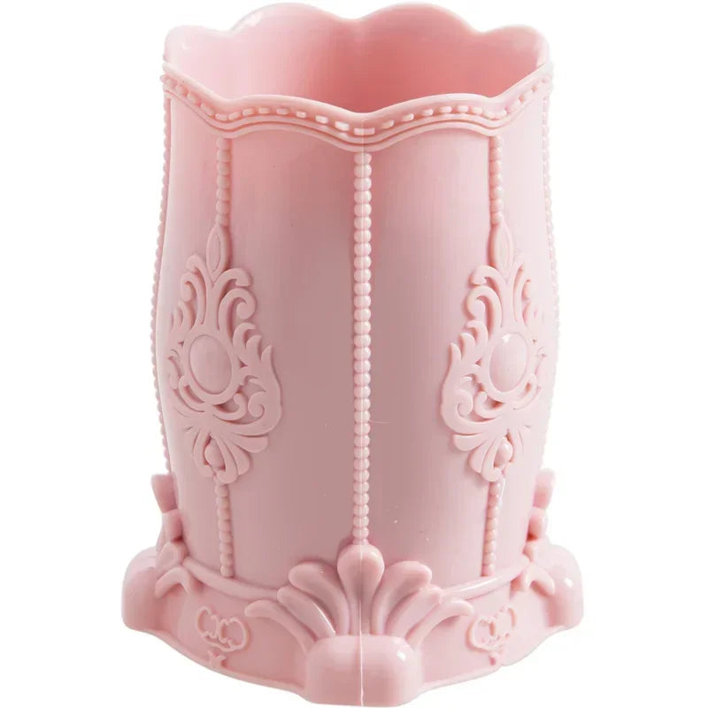 Makeup Organizers for Cosmetics Nail Polish Jewelry Plastic Storage Box Desk Desktop Organizer Brush Pencil Holder Good Vibrations