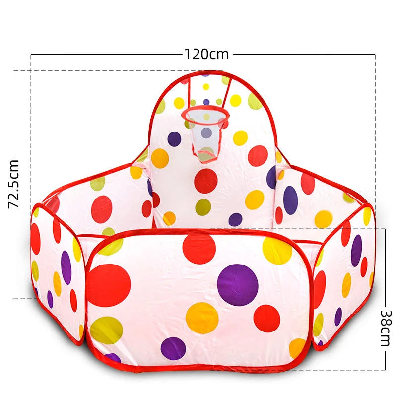 Toy Tent Cartoon Play Game House Ball Pool Pits With Basket Sport Portable Foldable Outdoor Educational Toys For Children Kids Good Vibrations
