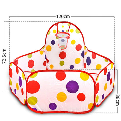 Toy Tent Cartoon Play Game House Ball Pool Pits With Basket Sport Portable Foldable Outdoor Educational Toys For Children Kids Good Vibrations