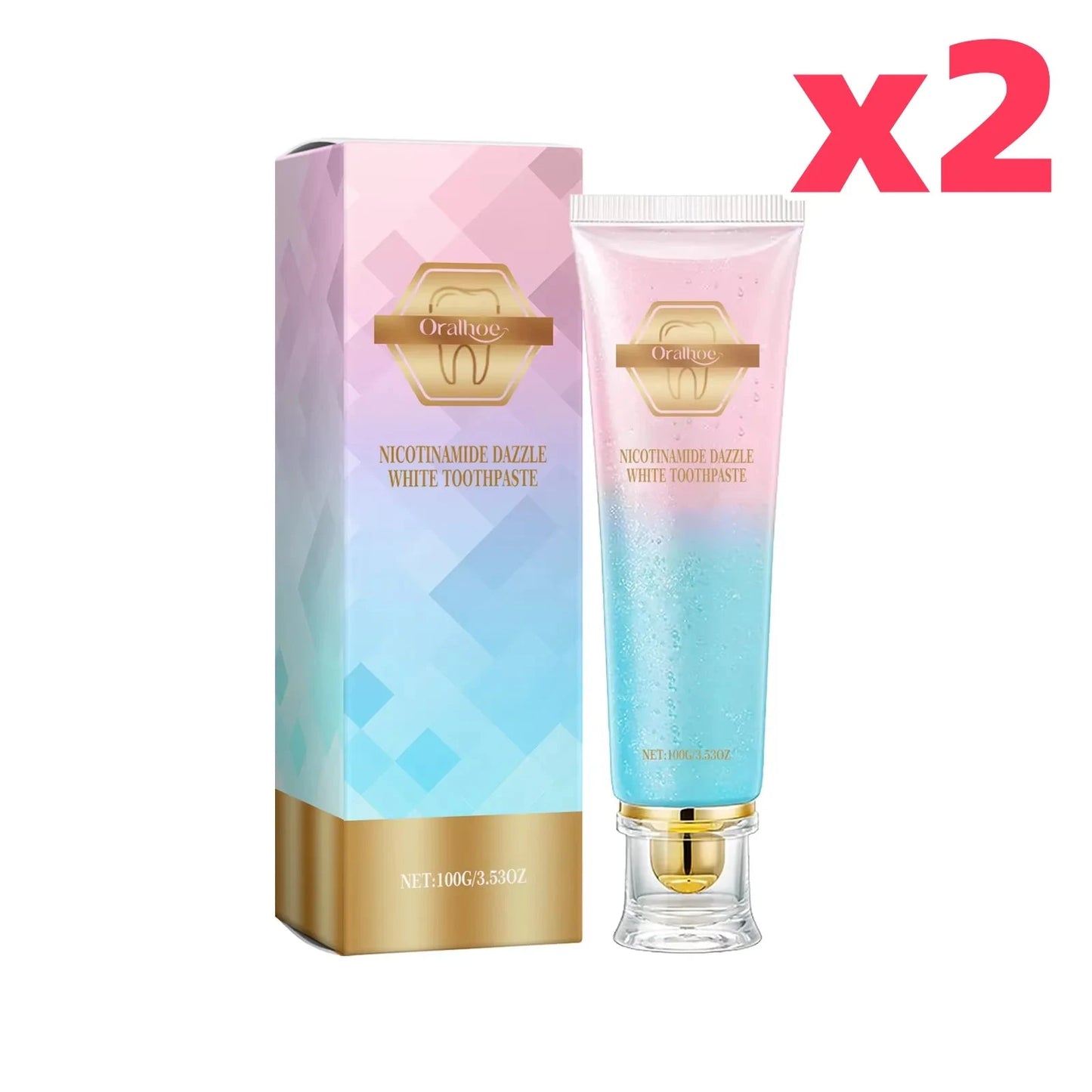 Niacinamide Whitening Toothpaste Dental Stains Removing Prevent Bad Breath Oral Cleaning Refreshing Reduces Plaque Toothpaste Good Vibrations