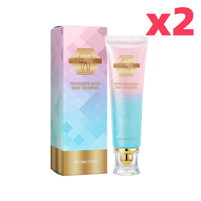 Niacinamide Whitening Toothpaste Dental Stains Removing Prevent Bad Breath Oral Cleaning Refreshing Reduces Plaque Toothpaste Good Vibrations