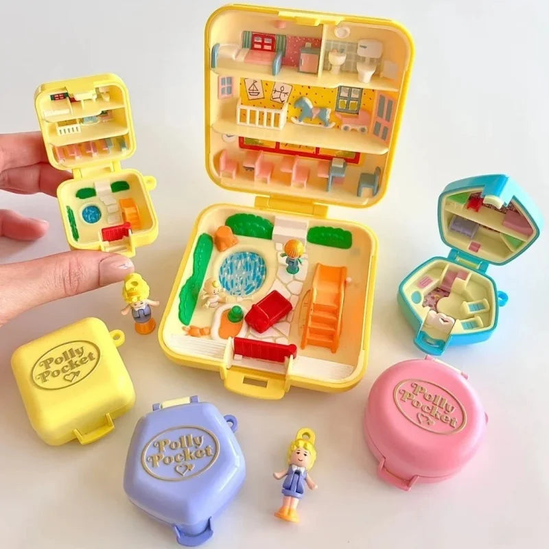 Bandai Polly Pocket Official Articulated Miniature Keychain Authentic Collectible Japanese Model Kit Gift for  Kids Adults Fans Good Vibrations