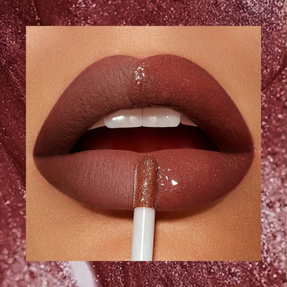 Silky Lip Gloss-Waterproof, Long-Lasting Moisturizing Liquid Lipstick with Mirror Finish, Non-Sticky, Full Shine, Fade-Resistant Good Vibrations