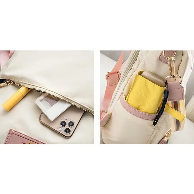 New High Quality Women's Shoulder Bag Large Capacity Oxford Cloth Bags Ladies Backpack Woman Color Tote Women Shoulder Backpacks Good Vibrations Adult Super Store