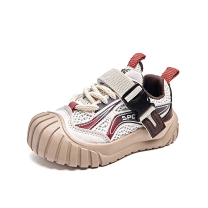 2025 New Fashion Boys Girls Tennis Shoes Toes Capped Comfortable Kids Sneakers Mesh Breathable Children Sports Shoes Trendy Good Vibrations