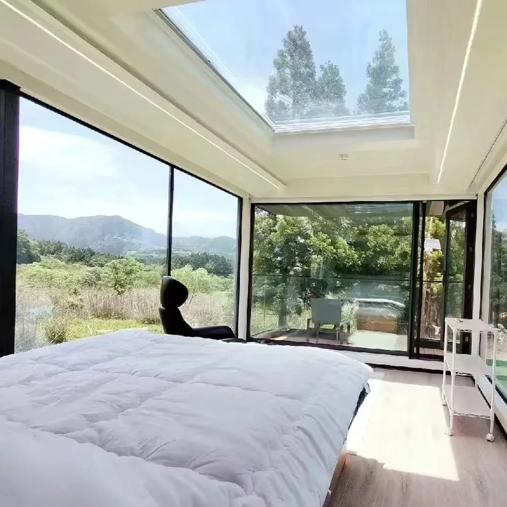 Tiny Homes Ready to Ship Steel Structure Building Sleep Pod Homes Capsule House Outdoor Hotel Room Good Vibrations