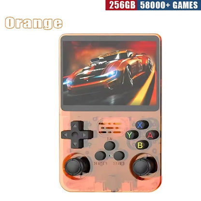 R36S Retro Handheld Game Console - 3.5 Inch IPS Screen, 64GB/128GB/256GB, Portable Gaming Device with Built-in Games Good Vibrations