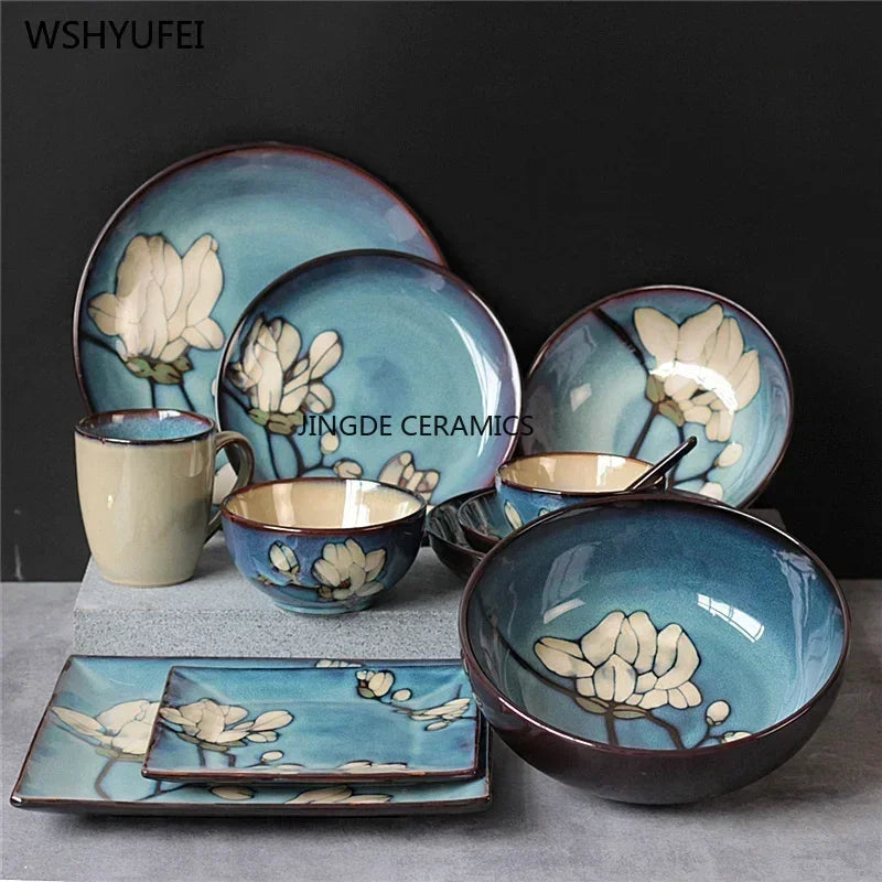 Ceramic Dinner Plate Service Dish Cake Dish Western Steak Steak Disc Salad Bowl Kitchen Board Wedding Kitchen Supplies Beautiful Good Vibrations