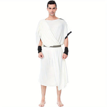 Halloween Cosplay Costume: Medieval - Inspired Arab Roman - Style White Couple Dresses Good Vibrations