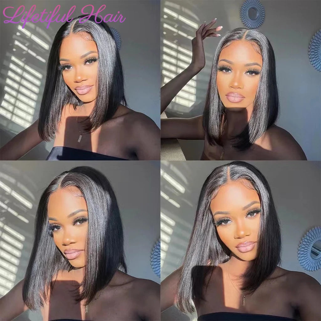 Glueless Bob Hair Wig Human Hair Ready To Wear Straight Transprent 4x4 Lace Closure Wigs For Women Glueless Wigs Human Hair Good Vibrations