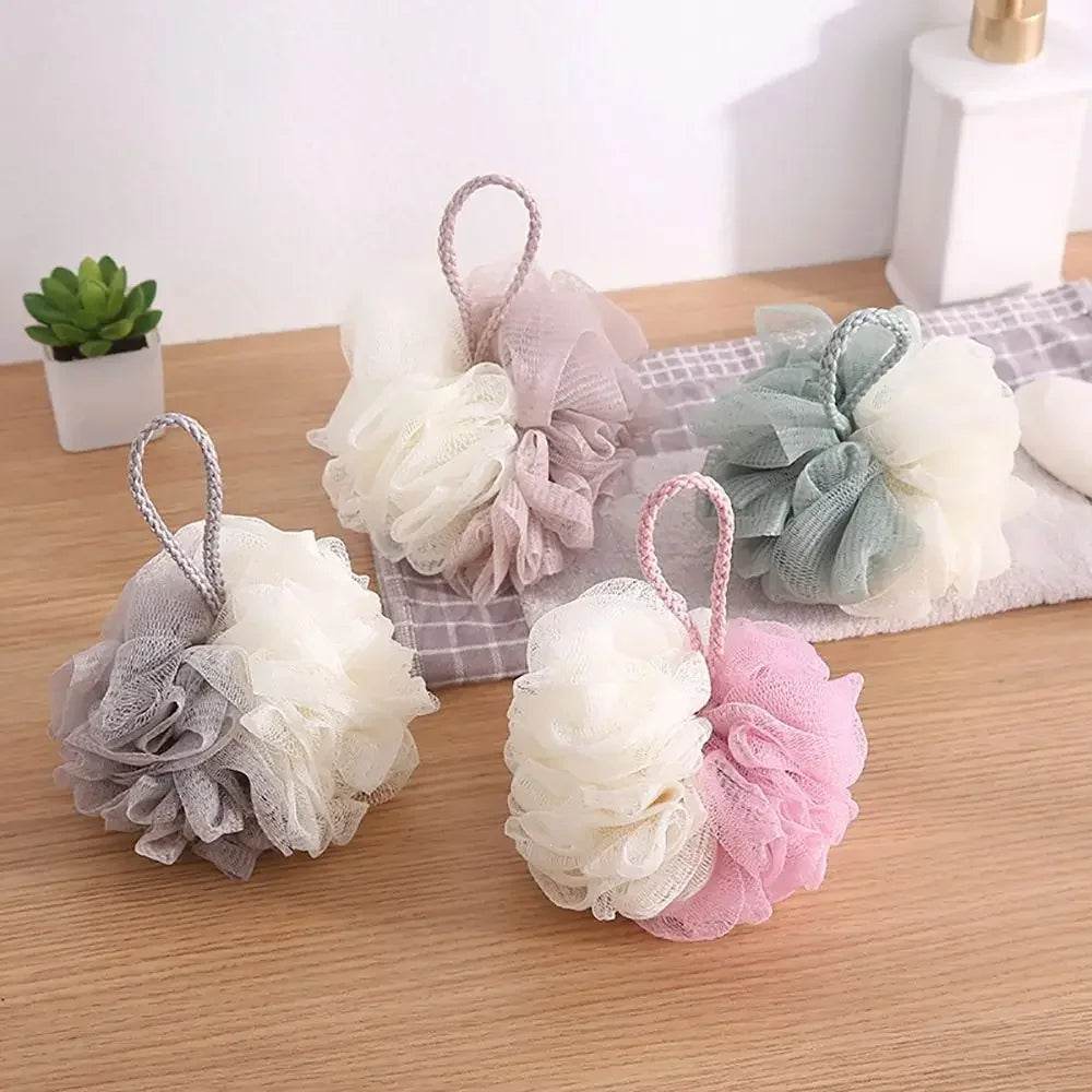 Soft Shower Mesh Foaming Sponge Body Scrub Exfoliating Back Brush Skin Cleaner Bath Bubble Ball Skin Care Bathing Accessories Good Vibrations
