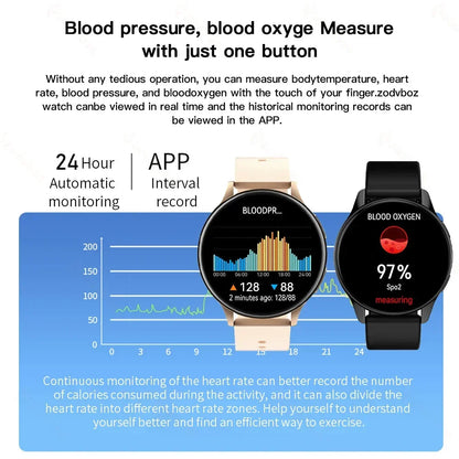 New Women Bluetooth Call Smart Watch HeartRate Blood Pressure Monitoring Smartwatches IP67 Waterproof Men Smartwatch+Box Good Vibrations Adult Super Store
