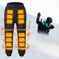 18 Heated Pants Men Women USB Electric Heating Trousers Thickened Warming Heating Leggings Camping Thermal Heated Clothes Good Vibrations