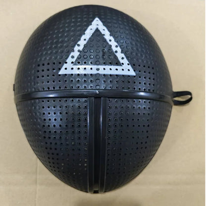 Halloween Cosplay Disguise Masks Triangle Circle Square Mask Black Full Face Mask Film Theme Costume Supplies Good Vibrations
