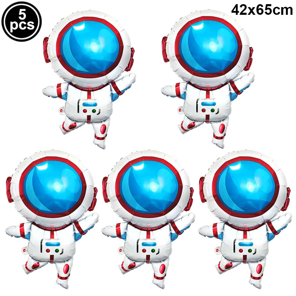 4D Standing Astronaut Spaceman Balloons Rocket Foil Balloons Kids Toys Baby Shower Outer Space Themed Birthday Party Decorations Good Vibrations