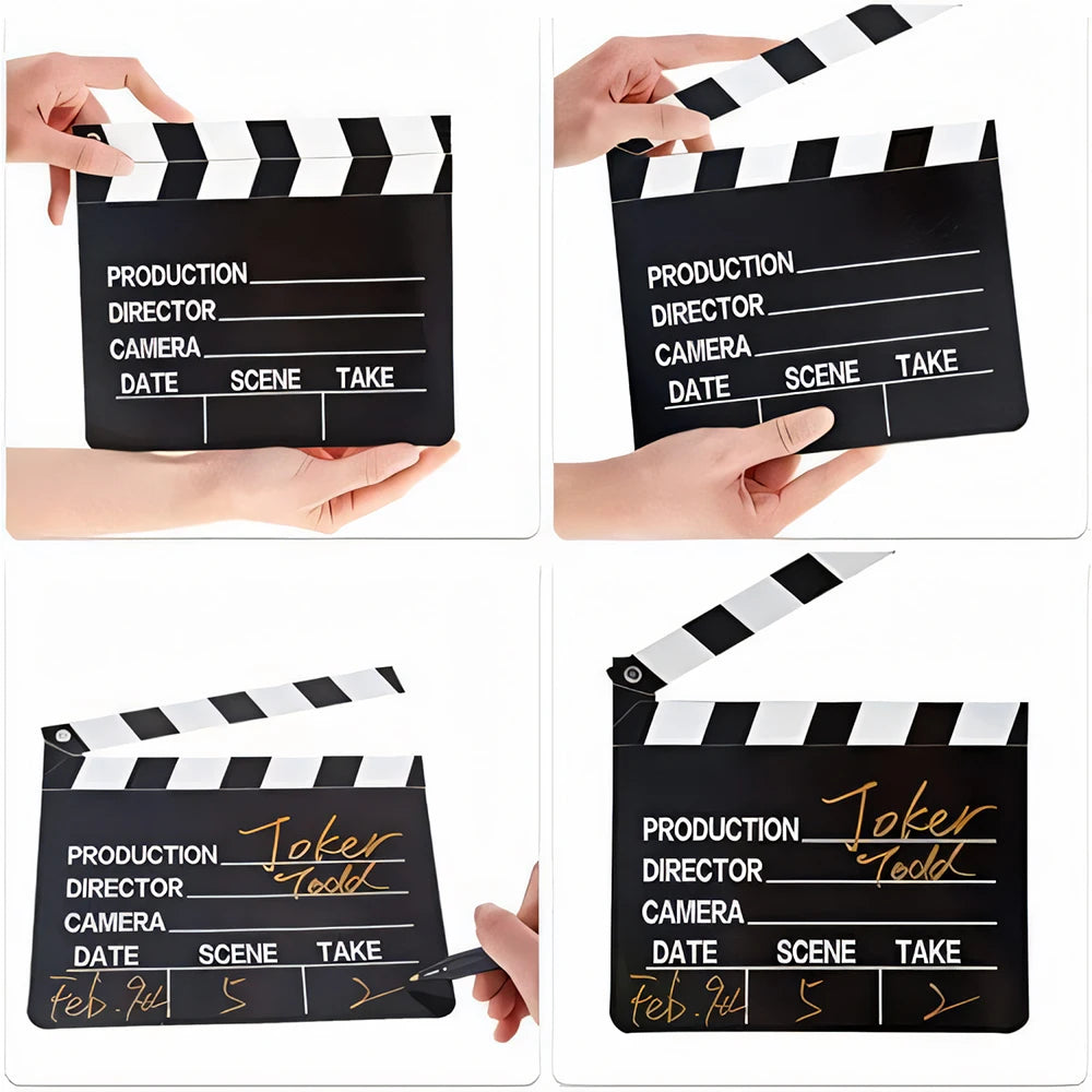 Party Holiday Party Movie Clapboard Movie Card Clapperboard Movie Party Props Game Party Good Vibrations