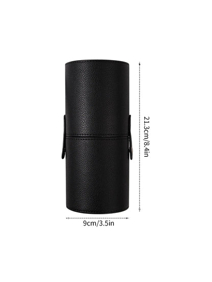 Makeup Brush Holder PU Leather Travel Empty Cosmetic Brushes Pen Bucket Makeup Artist Bag Brushes Organizer Make Up Tools Good Vibrations