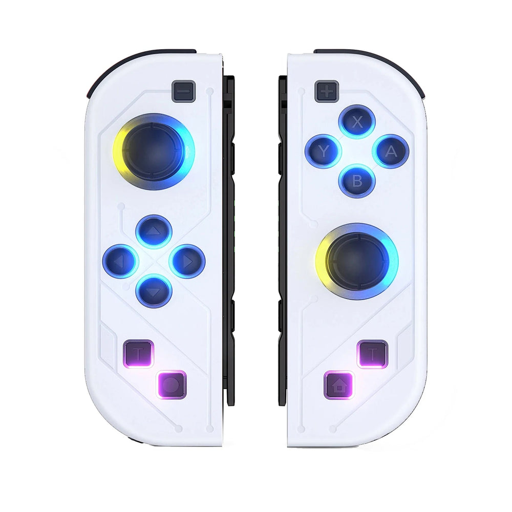 BT 5.2 Switch Joy Controller L/R RGB LED Joypad Gamepad For Nintend Switch/Oled/Lite Joystick with Dual Vibration 6-Axis Wake up Good Vibrations