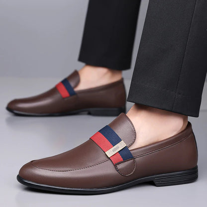 Mens Formal Shoes 2026 Fashion Patent Leather Dress Shoes for Men Loafers Spring Autumn Brand Business Office Wedding Footwear Good Vibrations