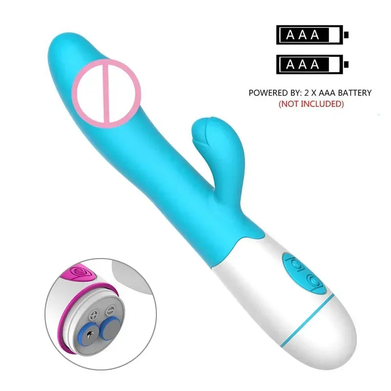 Powerful Rabbit Vibrator Dildo Dual Vibration G Spot Clitoris Stimulation Masturbators Vaginal Massager Adult For Women Sex Toys Good Vibrations Adult Super Store