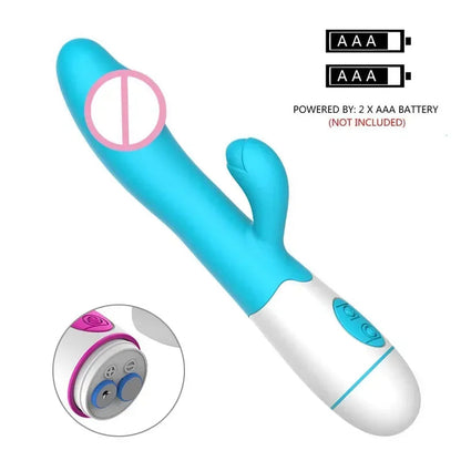 Powerful Rabbit Vibrator Dildo Dual Vibration G Spot Clitoris Stimulation Masturbators Vaginal Massager Adult For Women Sex Toys Good Vibrations Adult Super Store