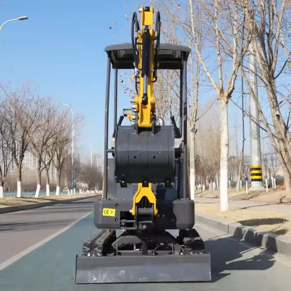 Mini Excavator 1.5 ton 1.8 ton Customized Free Shipping Multi-function  Kubota Engine Digger Small Crawler Farm Excavators Home Good Vibrations