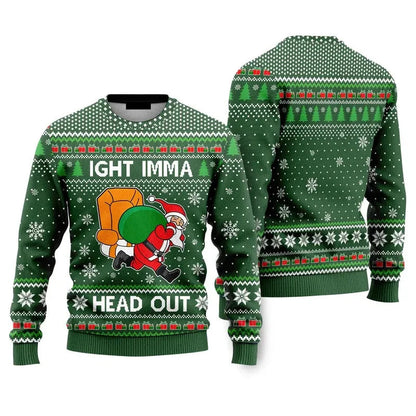 Fashion Santa Claus Beer Ugly Christmas Sweater For Men Clothing 2026 New Year Hoodie Streetwear Holiday Party Sweatshirts Good Vibrations