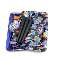 Rolling Tray 18X12.5CM Metal Tin Box 118mm Smell Proof Case Tube Combo Tinplate Sealed Container Cigarette Accessories GOOD Vibrations Adult Super Store