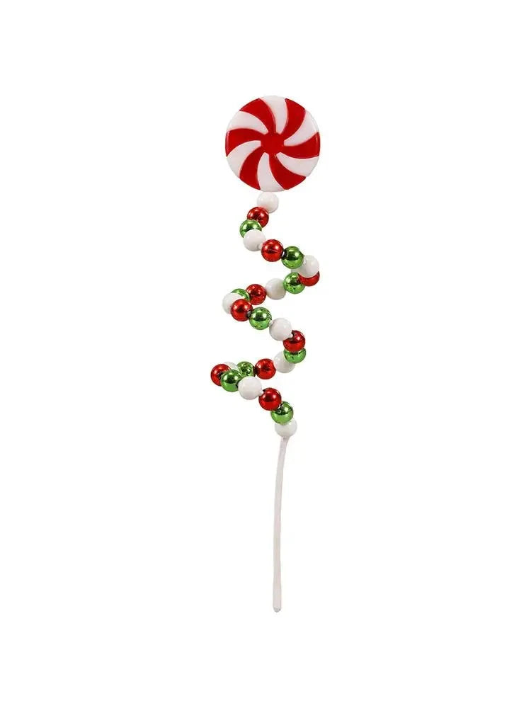 Christmas Candy Cane Decorations Christmas Tree Decoration Red White Lollipop Decoration Curved Candy Christmas Tree Stems Decor Good Vibrations
