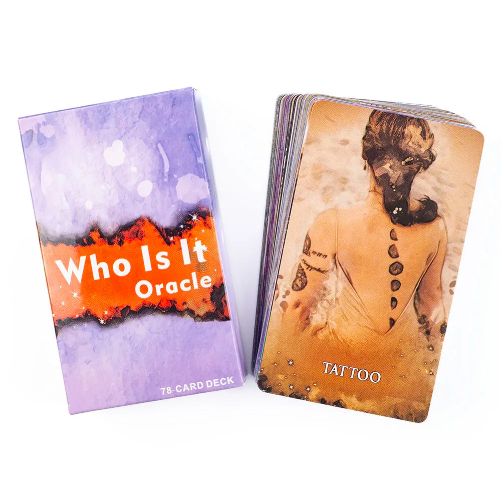 Who Is It Oracle Cards 78 Cards About 10X6cm NO Guide For Family Party High Quality Fortune Telling Divination Tarot Cards Deck Good Vibrations