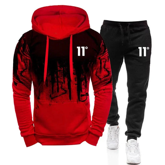 Casual Fashion High Quality Men's Tracksuit Jogging Men Versatile Sweatshirts Sweat Pants Comfort Daily Sports Simple Hoodie Set Good Vibrations