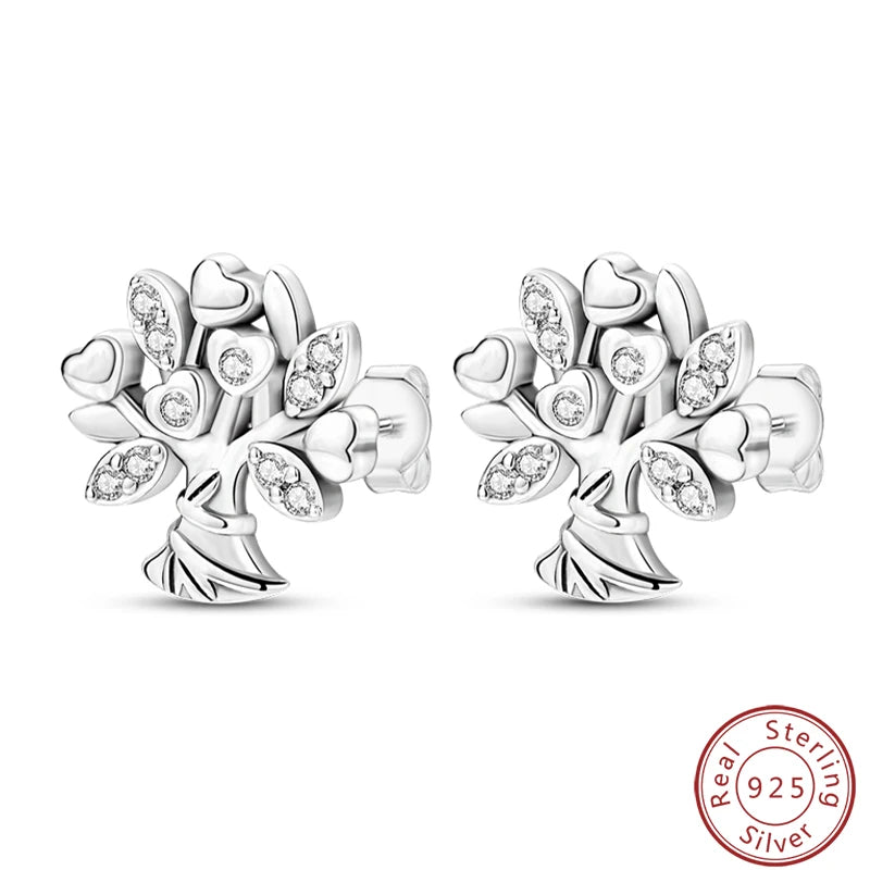 Women's Earrings 925 Sterling Silver Ocean Cute Pet Insect Plant Multi Style Earrings Fit Anniversary Delicate Jewelry Gifts Good Vibrations