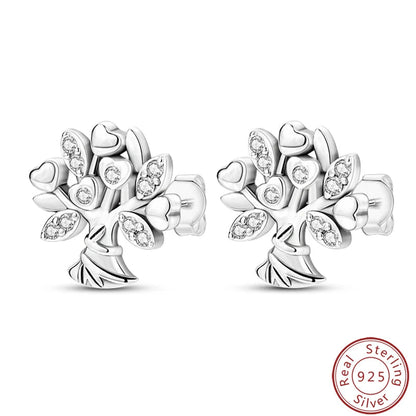 Women's Earrings 925 Sterling Silver Ocean Cute Pet Insect Plant Multi Style Earrings Fit Anniversary Delicate Jewelry Gifts Good Vibrations