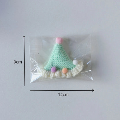 1pc Exquisitely Pet Hats Handmade Mini Pets Caps Crocheted Fashion Cats & Dogs Cute Pom-pom Photo Prop Pet Christmas Accessories Good Vibrations