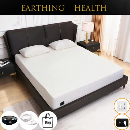 Earthing Fitted Bed Sheets Conductive Silver Fiber Grounded Bedsheet Anti-ESD Radiation Proof Release Electrostatic Good Vibrations