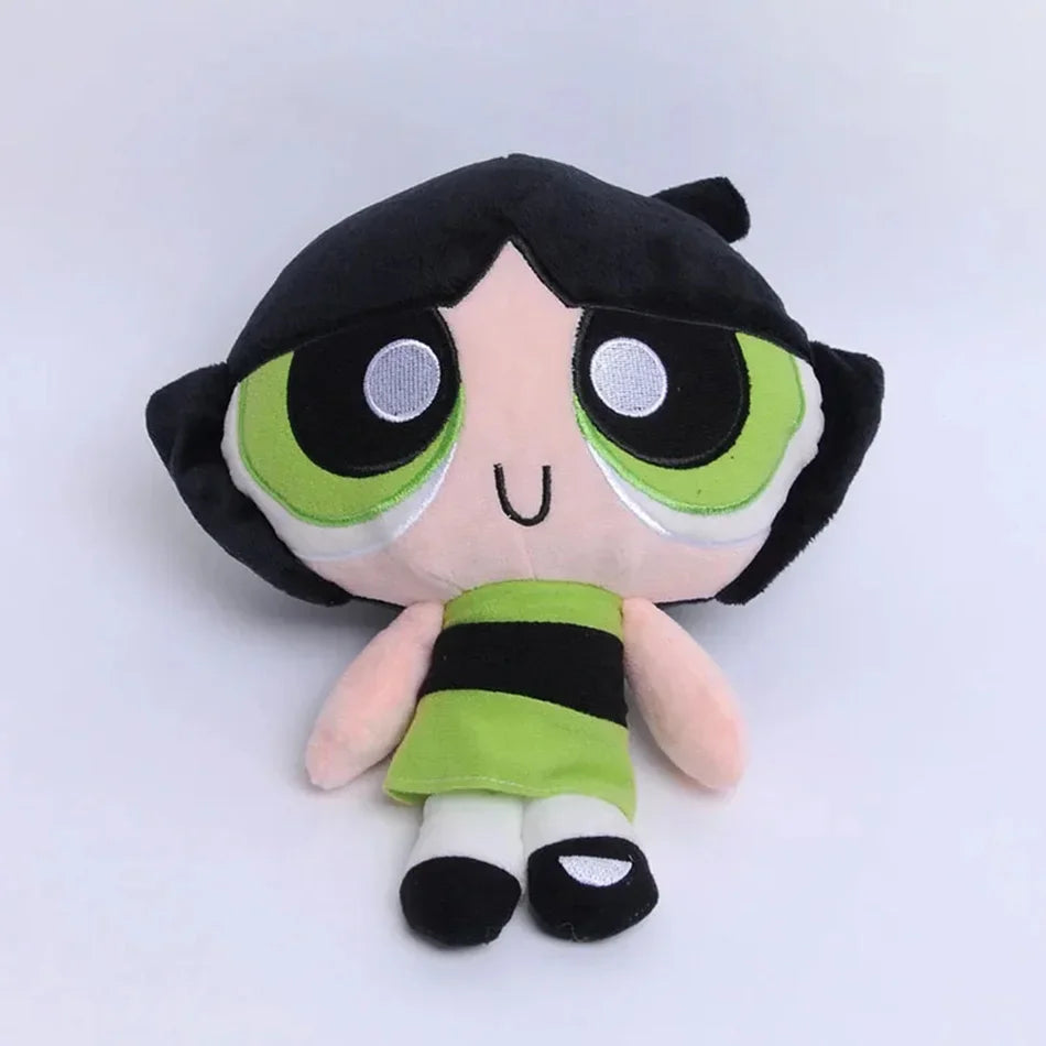 20Cm The Powerpuff Girls Plush Doll Cute Girly Heart Cartoon Blossom Buttercup Bubbles Plush Doll Decoration Toy Gift Good Vibrations