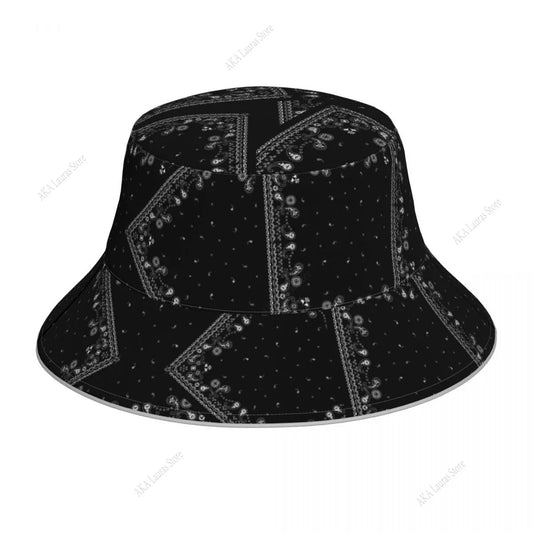 Double-sided Reflective New Fashion Bucket Hats Fisherman Caps for Women Tartan Design Summer Men Outdoor Sun Cap Good Vibrations