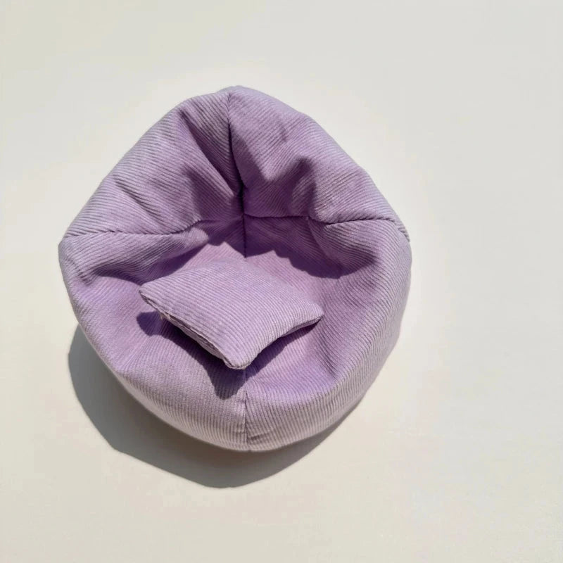 Labubu Doll Sofa for Labubu Mini Lazy Sofa Bed V1 V2 V3 DIY Clothing Accessories Cute Doll Cushion Children's Toy Gift Good Vibrations