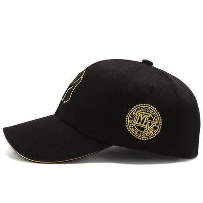 Hat Men's Casual Korean Version Outdoor Versatile Sunscreen Embroidery Letter Cap Couple Baseball Cap Women's Fashion Sunshade Good Vibrations