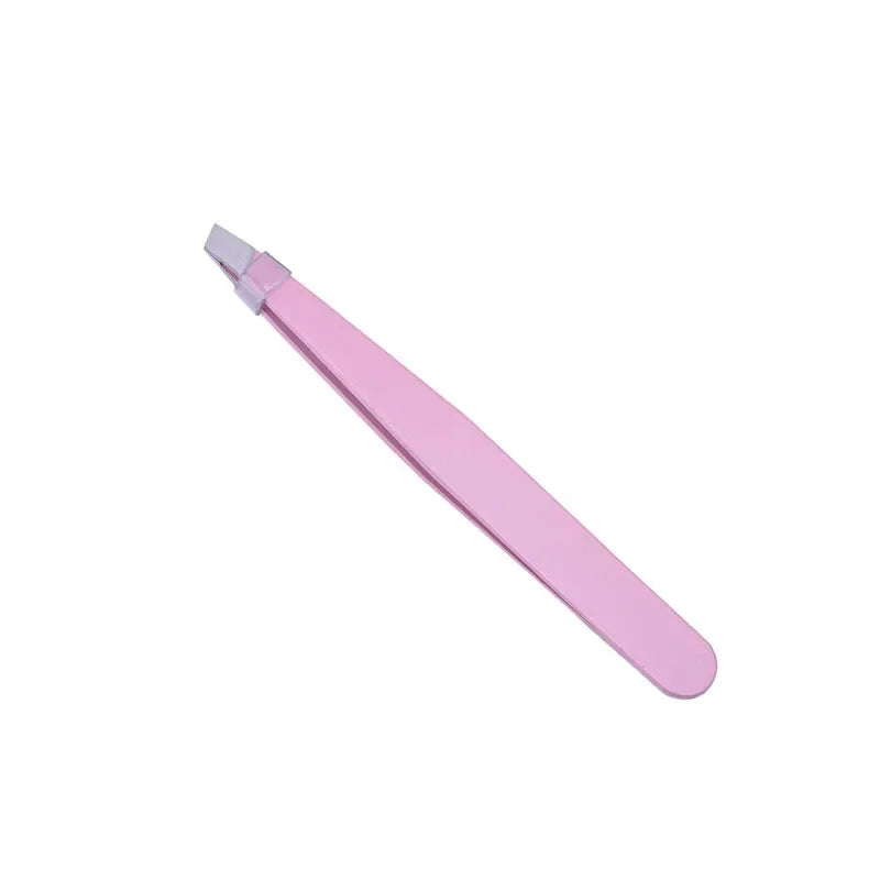 1pc Stainless Steel Eyebrow Tweezer Face Hair Removal Tweezers Colorful Makeup Eyelash Tweezer Eye Brow Clips Makeup Tools Good Vibrations