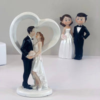 2025 Cake Toppers Dolls Bride and Groom Figurines Funny Wedding Cake Toppers Stand Topper Decoration Supplies Marry Figurine Good Vibrations