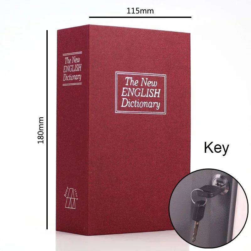 Dictionary Mini Book Safe Security Key Locker Money Hidden Secret Safe Key Safe Box Cash Money Coin Storage Jewellery Lock Box Good Vibrations