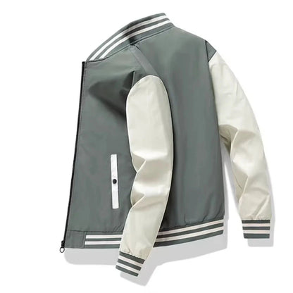 Spring and Autumn Fashion Men's Jacket Color Contrasting Casual Baseball Men's Jacket Clothing New Chaquetas Baseball Jacket Good Vibrations