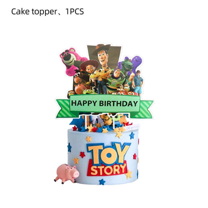 Toy Story Decoration Kids Party Favors Plates Children Girls Birthday Blue Sky White Clouds Balloons Party Supplies Baby Shower Good Vibrations